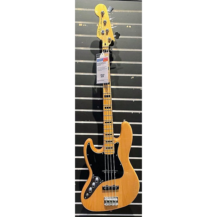 Used Squier Classic Vibe 70s Jazz Bass Electric Bass Guitar Natural