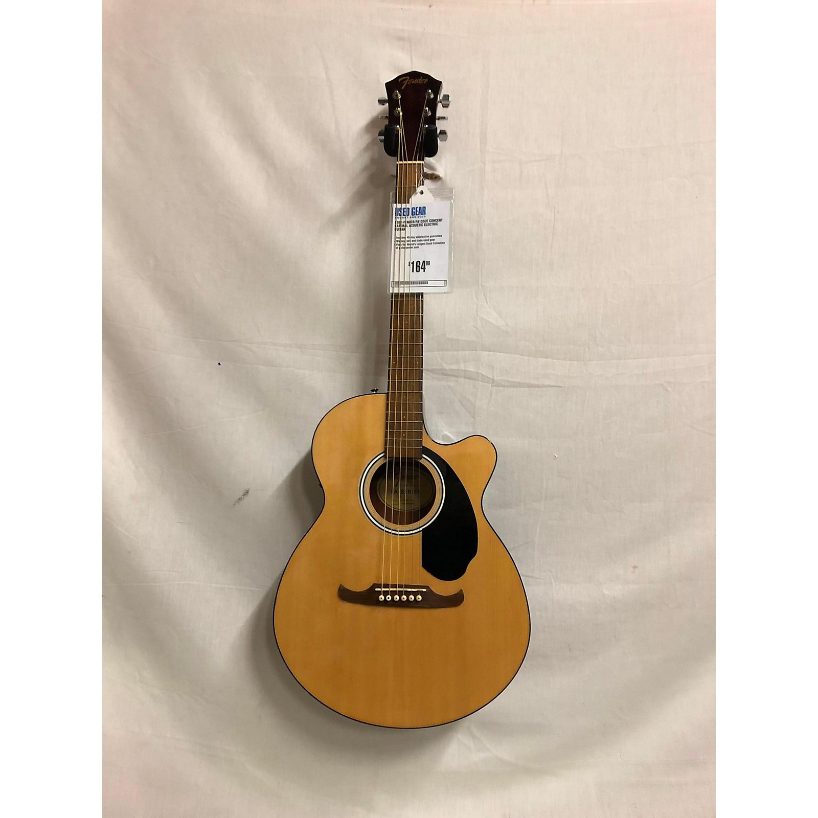 Used Fender FA135CE Concert Acoustic Electric Guitar Natural Guitar