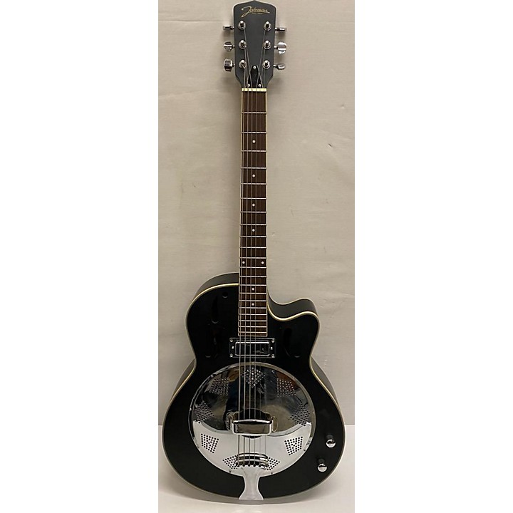 Used Johnson SWAMP STOMPER RESONATOR Hollow Body Electric Guitar Black