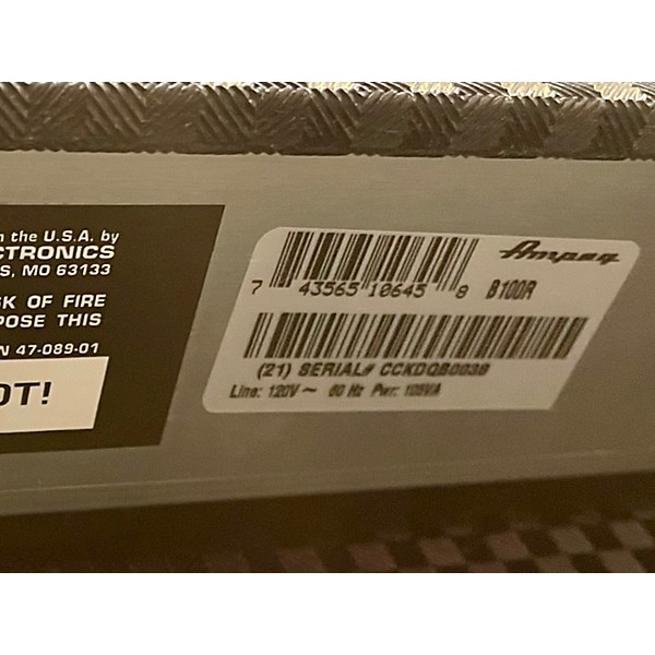Used Ampeg B100R 1x15 Combo Bass Combo Amp