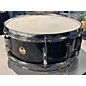 Used Used Beverly 14X5.5 Deluxe Snare Drum Black Pearl thumbnail