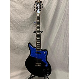 Used D'Angelico Used D'Angelico Bedford Black And Blue Flake Solid Body Electric Guitar