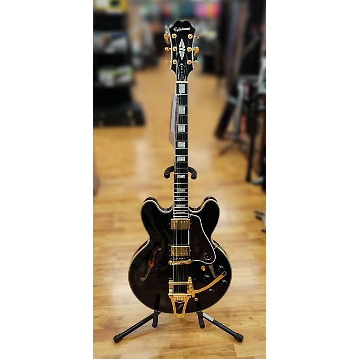 Used Epiphone Joe Bonamassa Limited Edition Es-335 Black Hollow Body  Electric Guitar