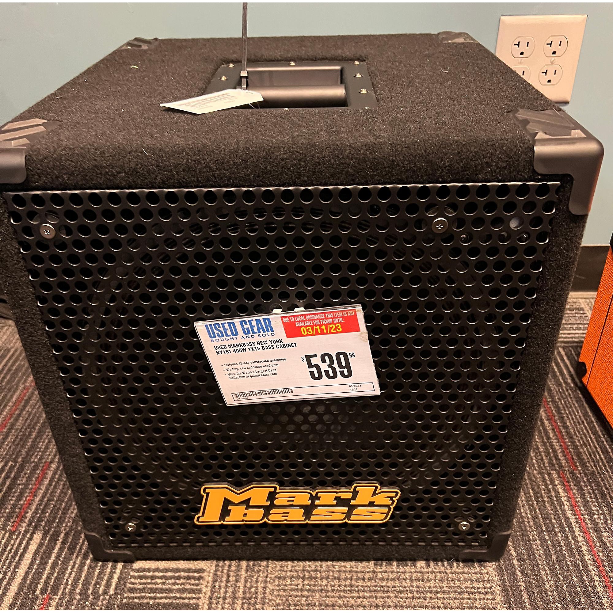 Used Markbass New York NY151 400W 1x15 Bass Cabinet | Guitar Center