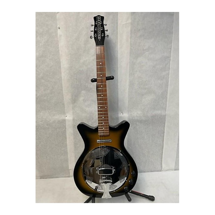 Used Danelectro 59' Resonator Acoustic Electric Guitar 2 Tone Sunburst