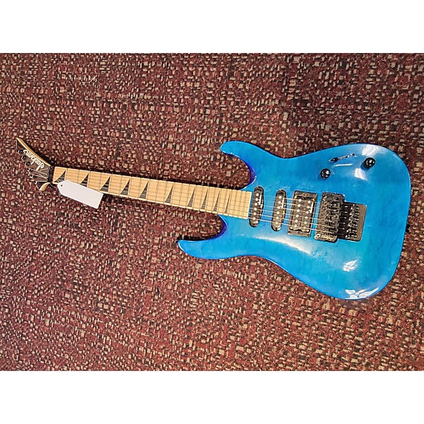 Used Jackson JS34Q Dinky Solid Body Electric Guitar Blue Guitar Center