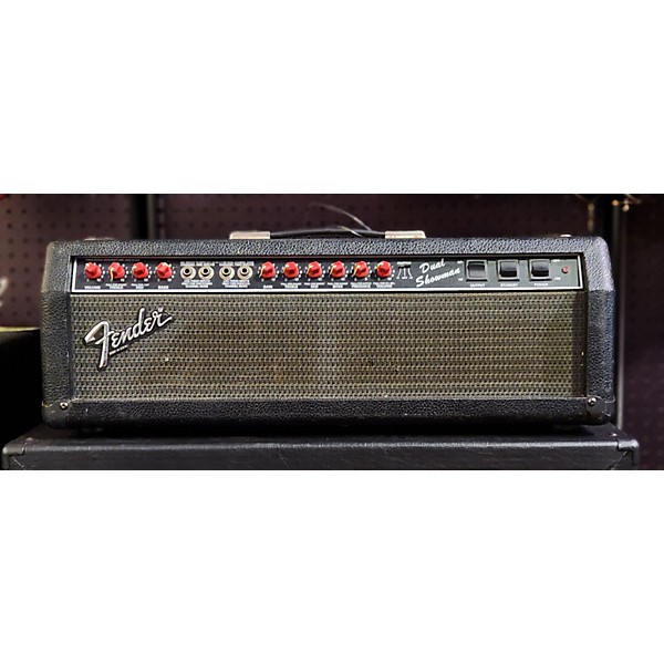 Used Fender Dual Showman Red Knob Head Tube Guitar Amp Head Guitar Center