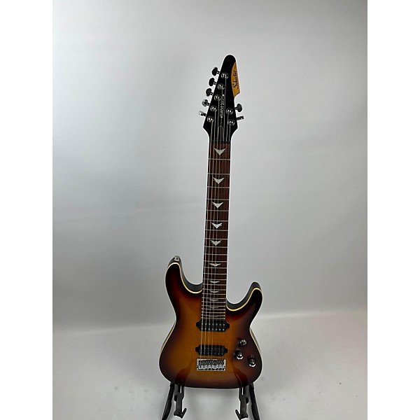 Used Schecter Guitar Research Used Schecter Guitar Research Diamon SERIES C7 Faded Tobacco Solid Body Electric Guitar