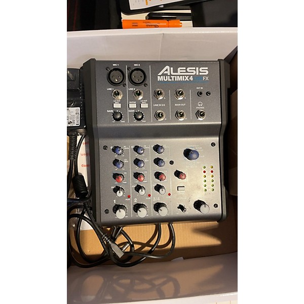 Used Alesis MultiMix 4 USB FX 4-Channel Unpowered Mixer