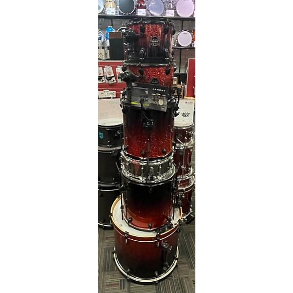 Used Mapex Used Mapex 6 piece ARMORY Red To Black Fade Drum Kit