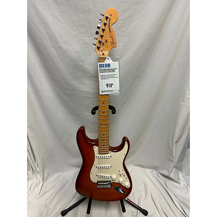 Used Fender American Special Stratocaster Solid Body Electric Guitar texas honey Guitar Center