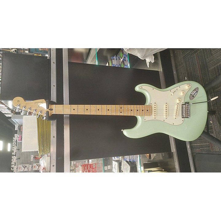 Used Fender Player Stratocaster Solid Body Electric Guitar Surf Pearl Guitar Center