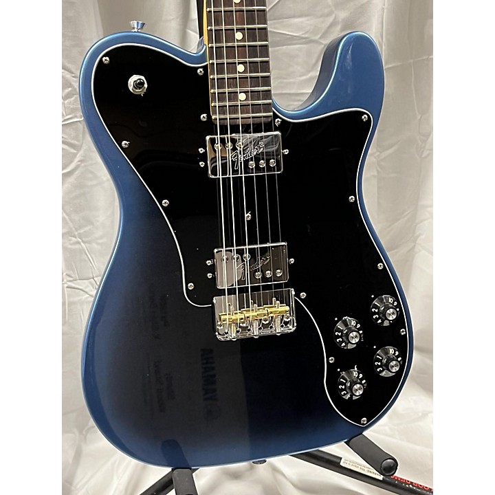 Used Fender American Professional II Telecaster Deluxe Solid Body Electric Guitar DARK KNIGHT