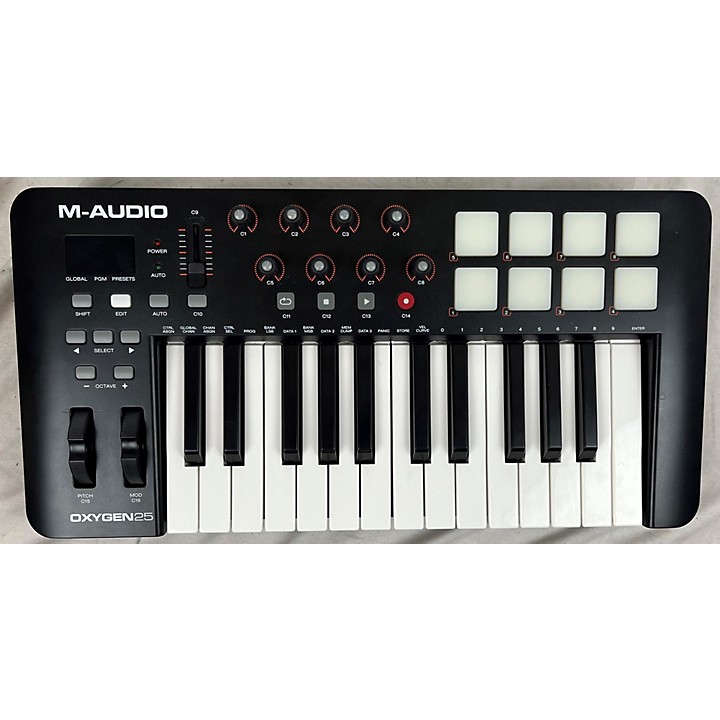 Used MAudio Oxygen 25 Key MIDI Controller Guitar Center