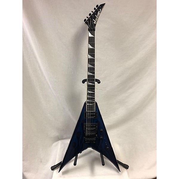 Used Jackson USA Select KV2 King V Solid Body Electric Guitar Blue