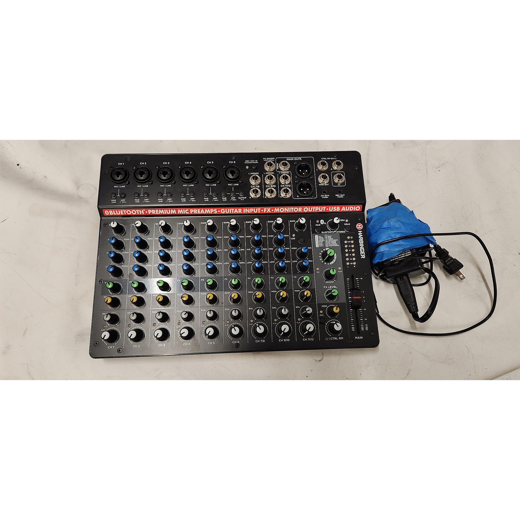 Harbinger Lv14 14-channel Analog Mixer With Bluetooth, Fx