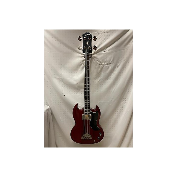 Used Epiphone SG Bass E1 Electric Bass Guitar Cherry Guitar Center