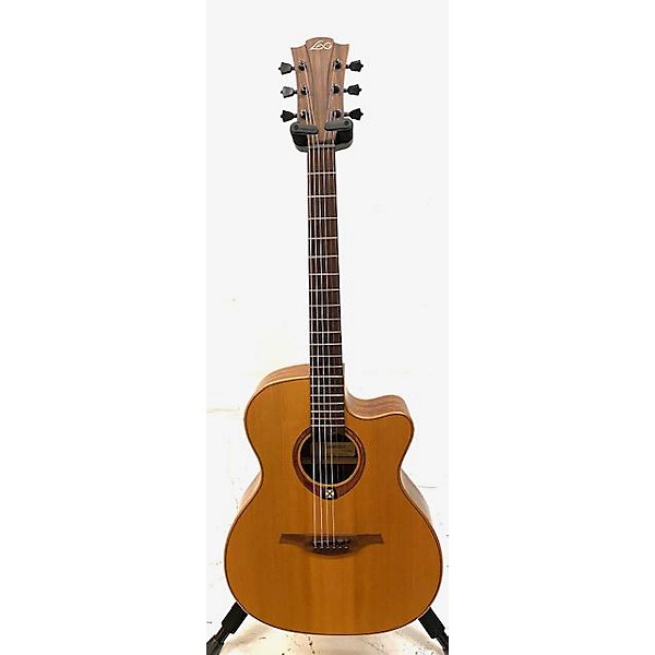 Used Lag Guitars T170ACE Acoustic Electric Guitar Natural Guitar Center