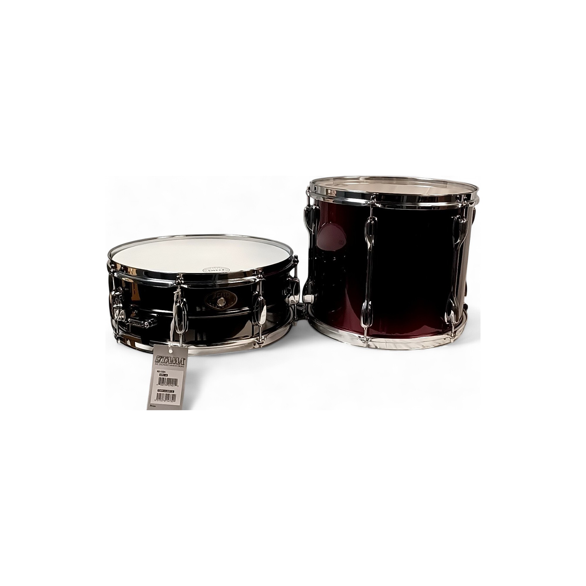 Used TAMA 2 piece Rockstar Vintage Red Drum Kit vintage red