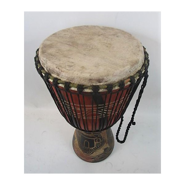 Used Miscellaneous Hand-carved Djembe 11in Djembe