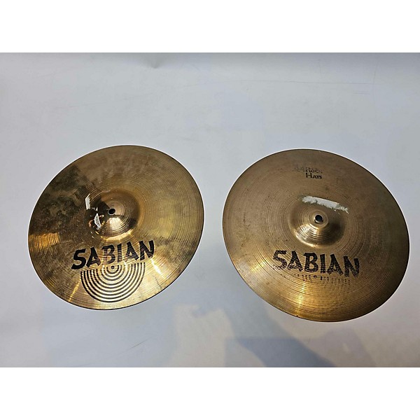 Used SABIAN 14in AA Rock Hi Hat Pair Cymbal Guitar Center