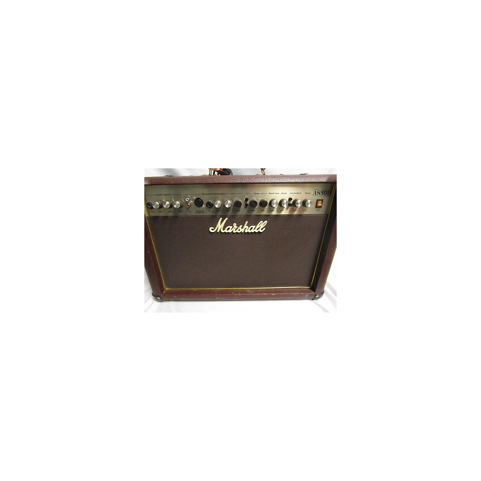 Used Marshall AS50D 50W 2X8 Acoustic Guitar Combo Amp Guitar Center