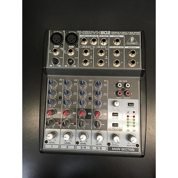 Used Behringer Xenyx 802 Unpowered Mixer Guitar Center