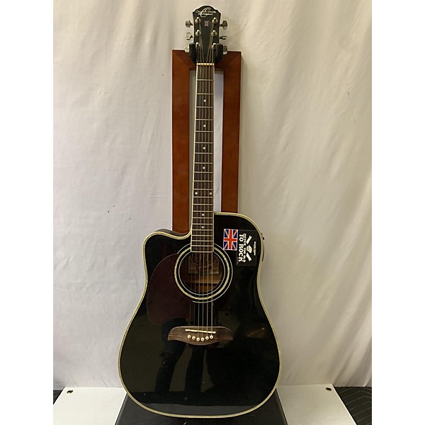 Used Oscar Schmidt 0G2CEBLH Acoustic Electric Guitar Black | Guitar Center
