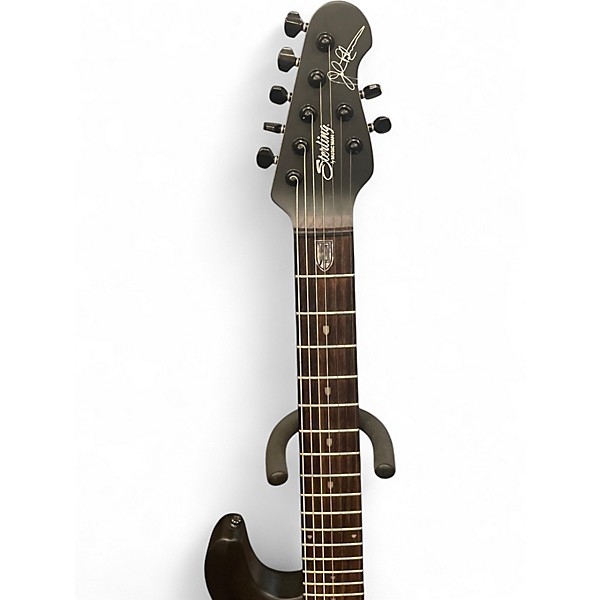 Used Sterling by Music Man John Petrucci JP157 7 String Black Solid Body Electric Guitar