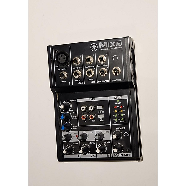 Used Mackie Mix 5 Unpowered Mixer Guitar Center
