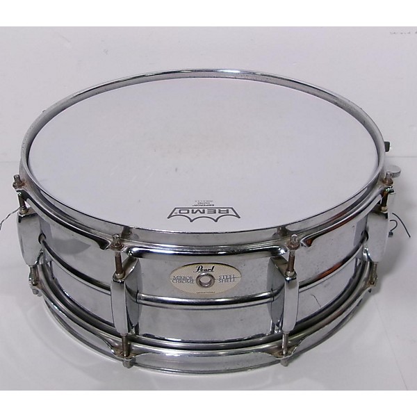 Used Pearl 6.5X14 Mirror Chrome Snare Drum Guitar Center