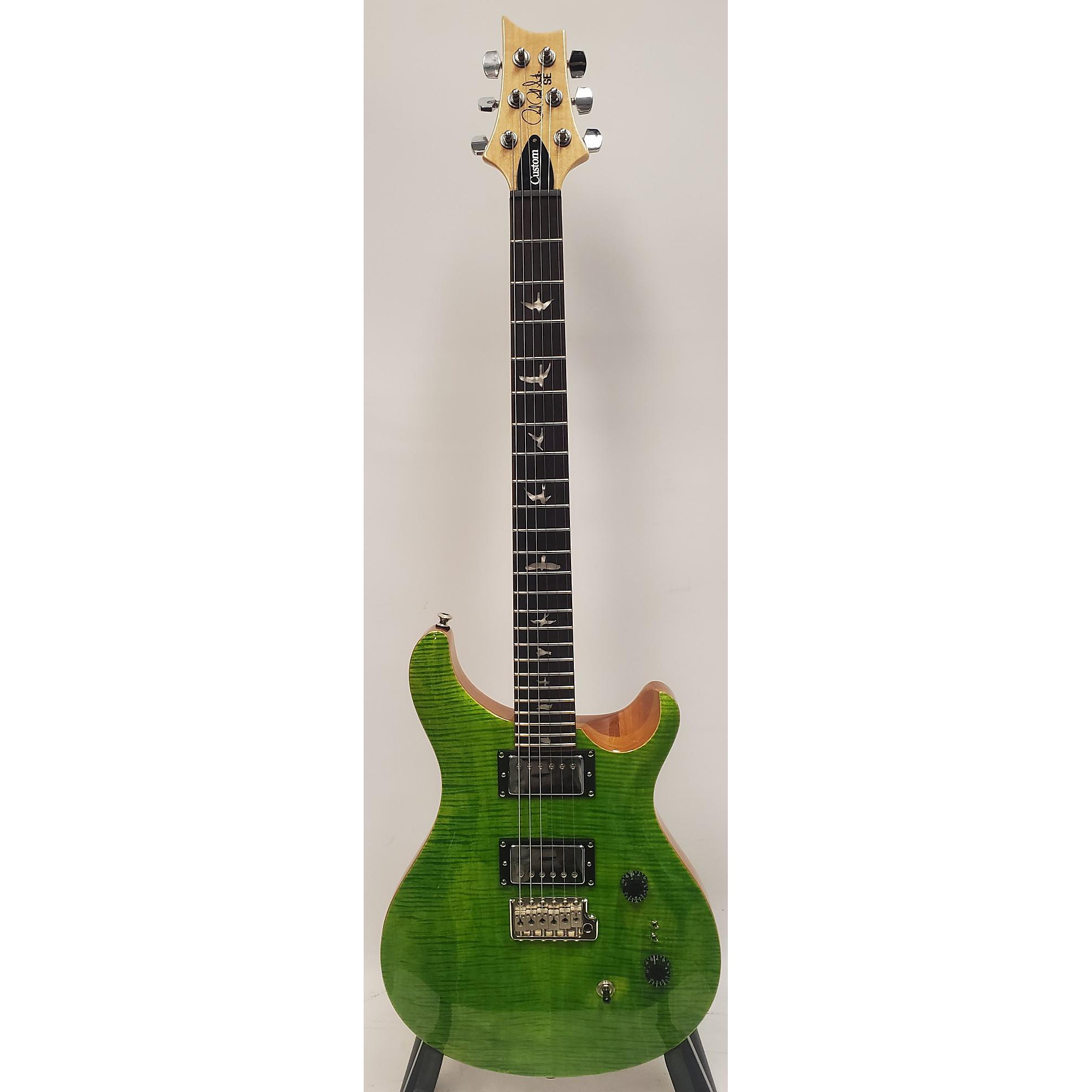 Used PRS SE Custom 24-08 Solid Body Electric Guitar Eriza Verde