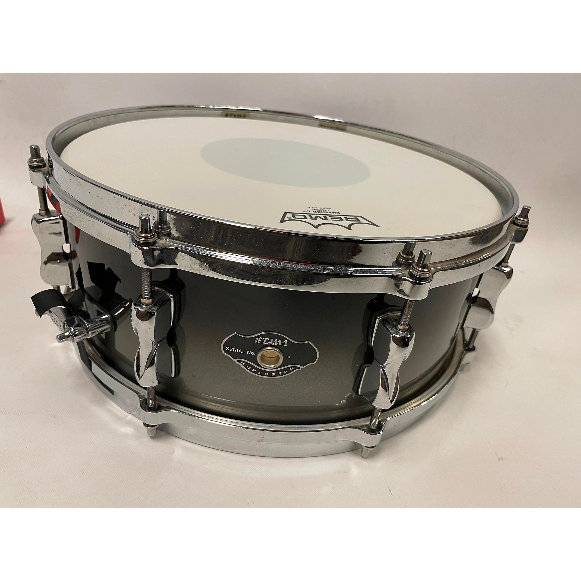 Used TAMA 5.5X14 Superstar Snare Drum Black and Silver 10 | Guitar