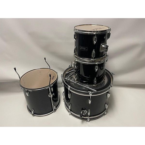 Used Used Whitehall 4 piece DELUXE Black Drum Kit