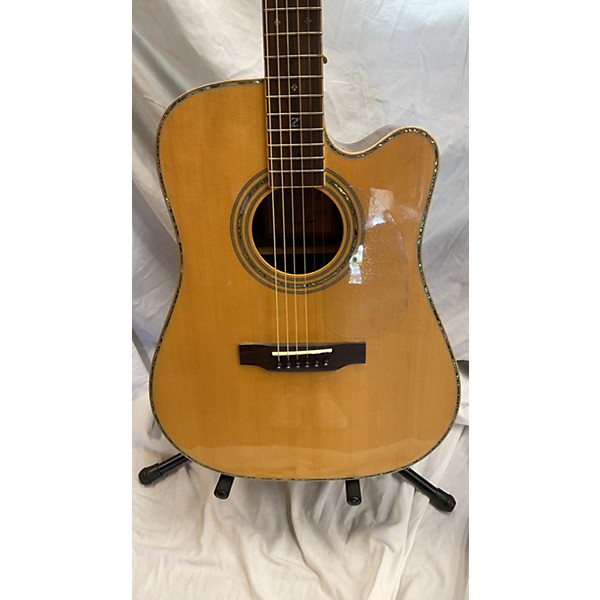 Used Zager ZAD900CE Acoustic Electric Guitar Natural Guitar Center
