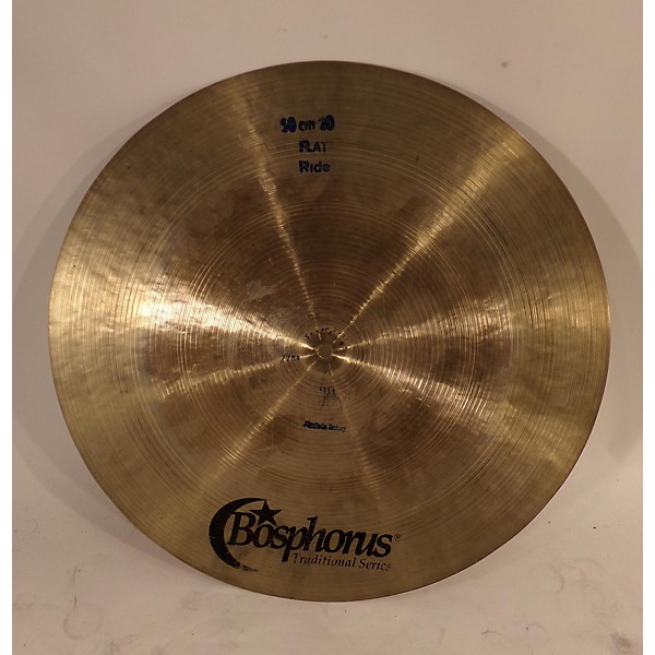 Used Bosphorus Cymbals 20in Traditional Flat Ride Cymbal