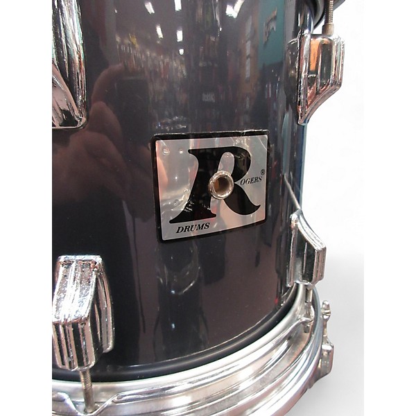 Vintage 1980s Rogers 5 Piece DRUM KIT Blue Drum Kit