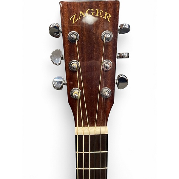 Used Zager parlor E/N Mahogany Acoustic Electric Guitar