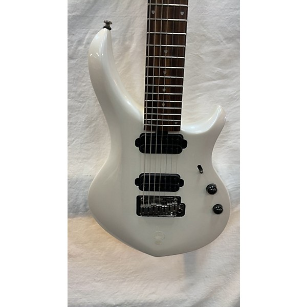 Used Sterling by Music Man Used Sterling By Music Man John Petrucci Majesty 7 String Pearl White Solid Body Electric Guitar