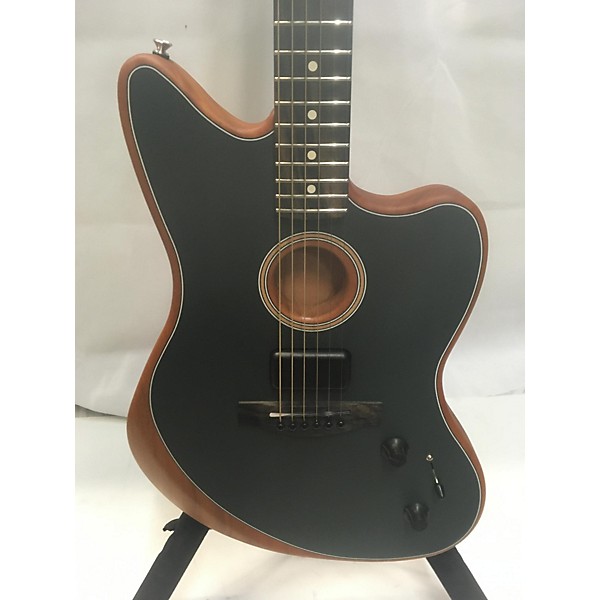 Used Fender Acoustasonic Jazzmaster Acoustic Electric Guitar Tungsten