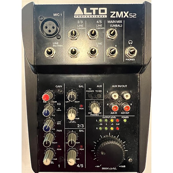 Used Alto ZMX52 5Channel Unpowered Mixer Guitar Center