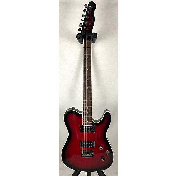 Fender special edition custom telecaster shop fmt hh black cherry sunburst