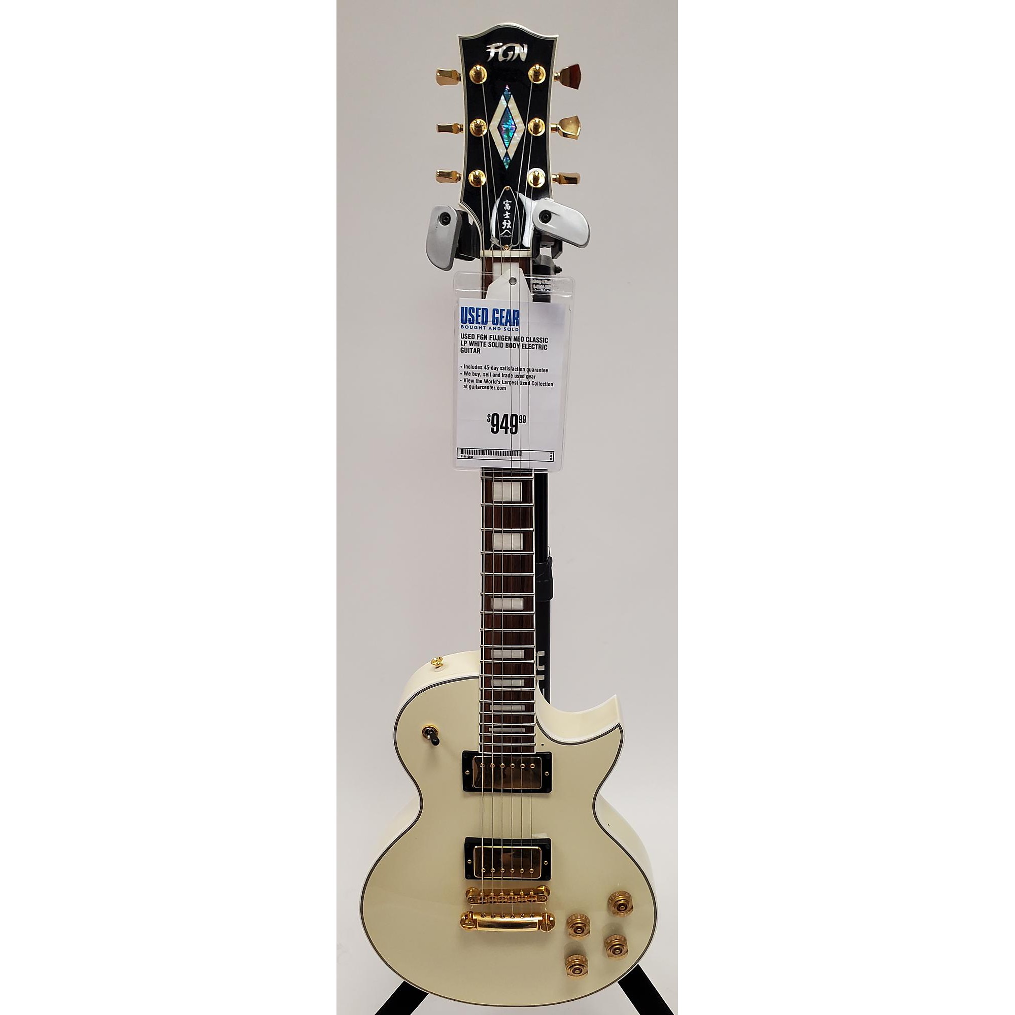 Used Used FGN Fujigen Neo Classic LP White Solid Body Electric