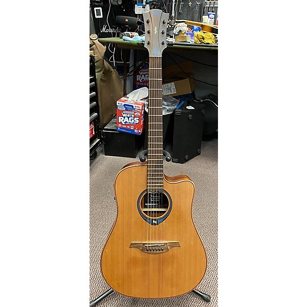 Used Lag Guitars Used Lag Guitars TRAMONTANE Natural Acoustic Electric Guitar