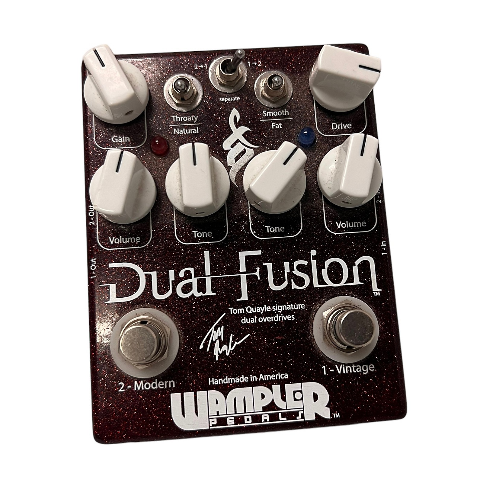 Used Wampler Dual Fusion Tom Quayle Signature Overdrive Effect