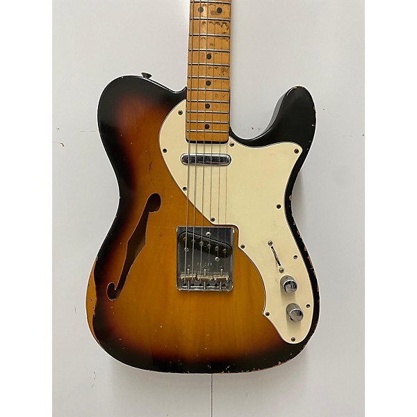 Used Fender 1968 Fender Telecaster Thinline Sunburst Hollow Body Electric Guitar