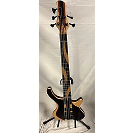 Used Martin Used MGBass Desert Custom 5 String Natural Satin Goncalo Alves Over Curly Maple Electric Bass Guitar