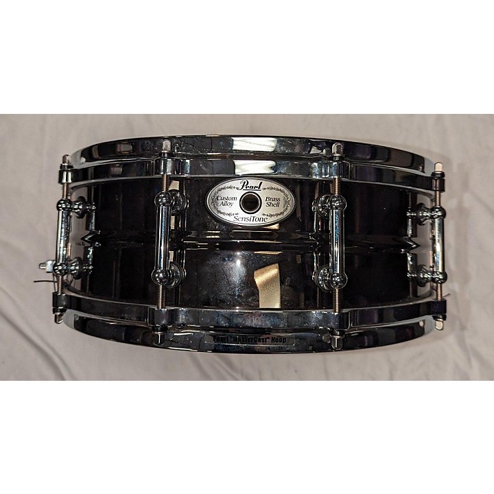 Used Pearl 14X5 Sensitone Brass Snare Drum | Guitar Center