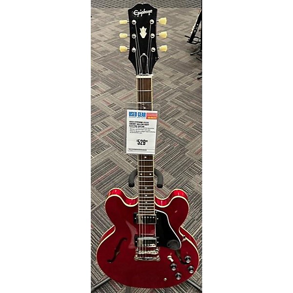 Used Epiphone ES335 Hollow Body Electric Guitar Cherry Guitar Center