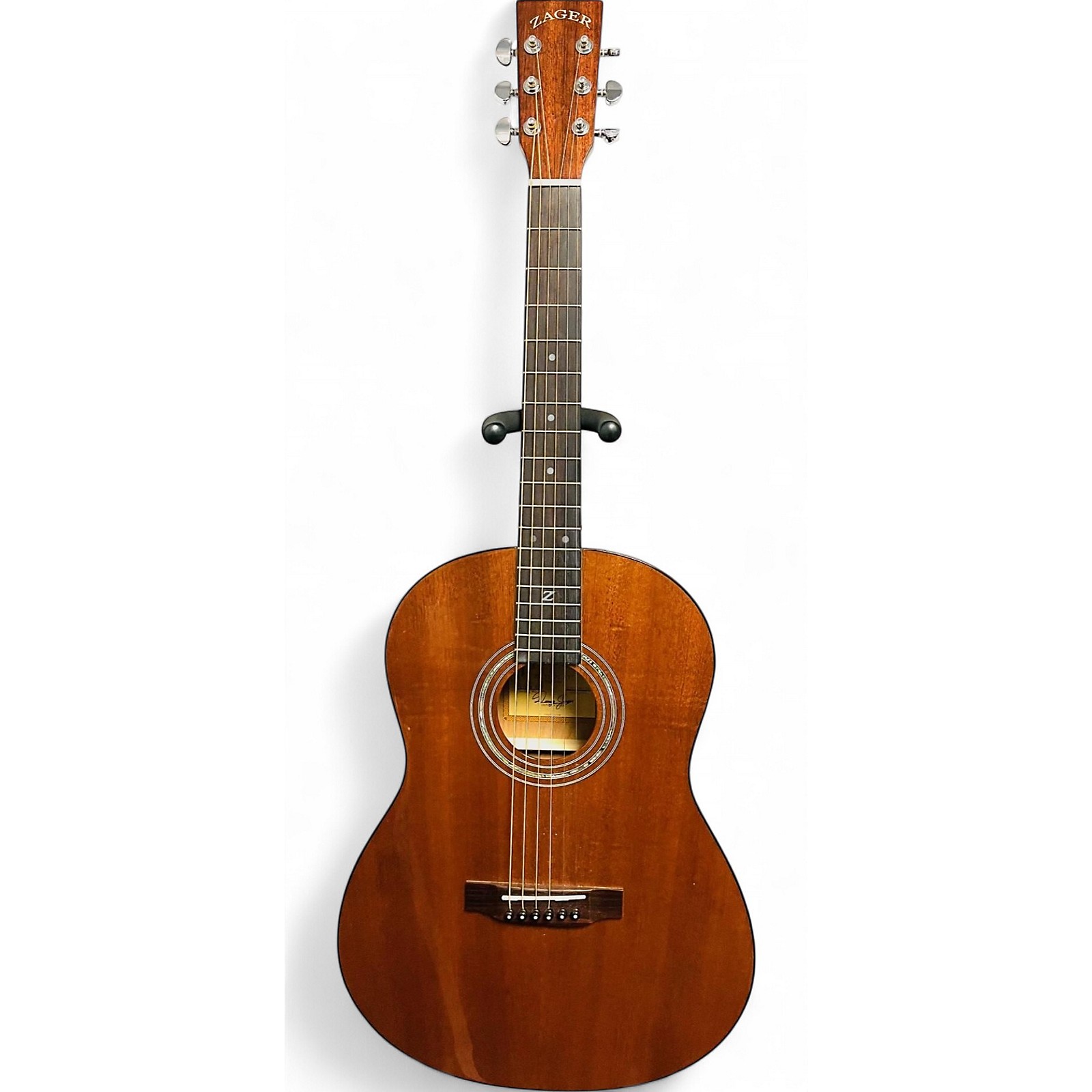 Used Zager Easy Play Parlor E/N Acoustic Electric Guitar Mahogany